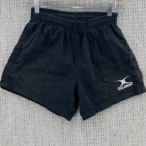 Vintage Gilbert Shorts Mens Medium M Black Drawstring Embroidered Logo 90s